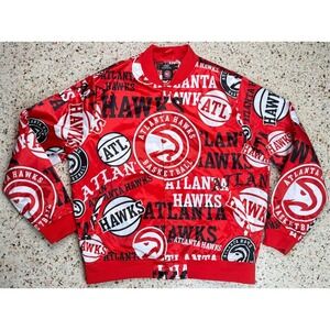 Pro Standard NBA Atlanta Hawks Classic Satin Bomber‎ Jacket Size 3XL